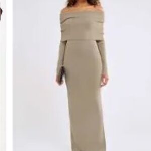 Rumored Winona Maxi Dress in Tan
